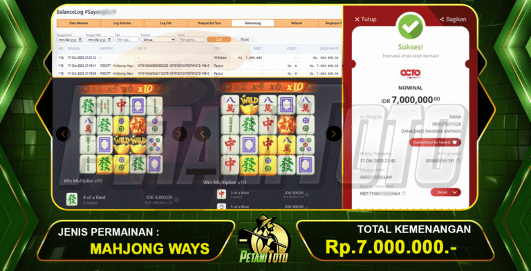 JACKPOT PALING GACOR PETANITOTO