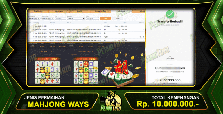 MAHJONG PETANITOTO PALING GACOR