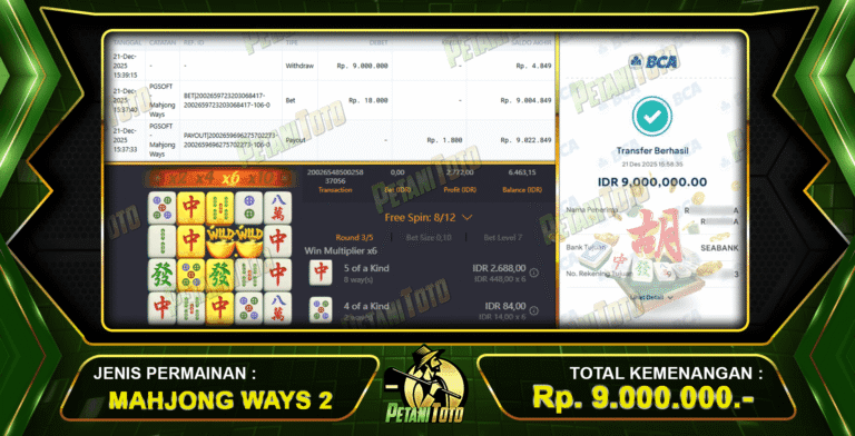 BIG WIN SLOT PETANITOTO