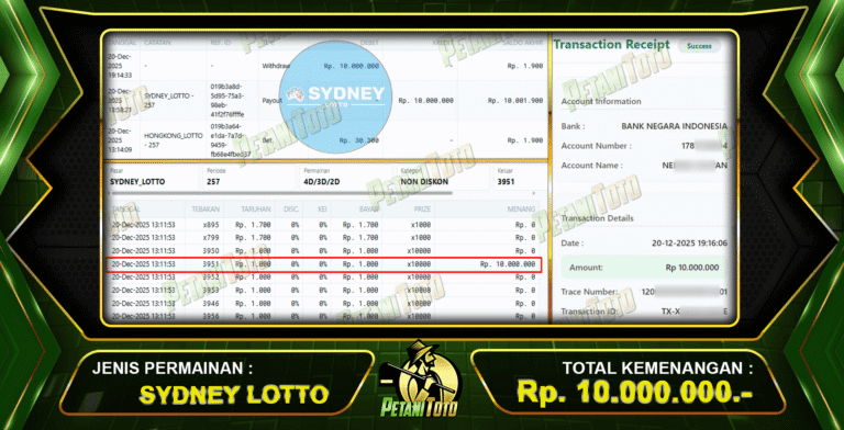 SYDNEY LOTTO MANTAP JIWA