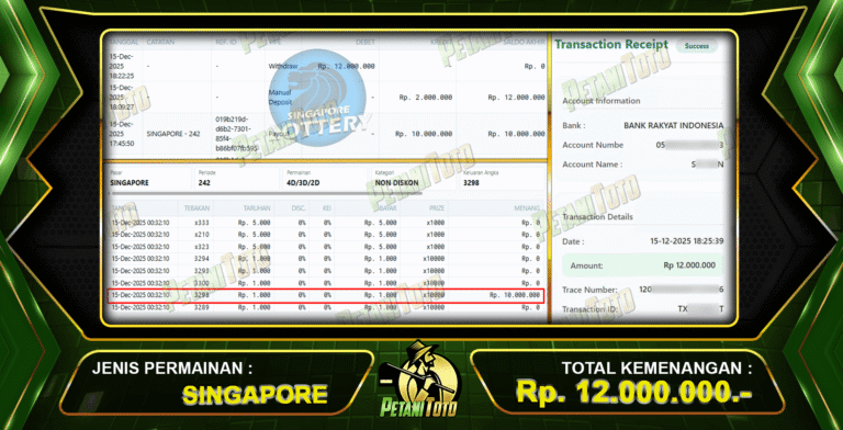 TOGEL SINGAPORE BIKIN SENYUM