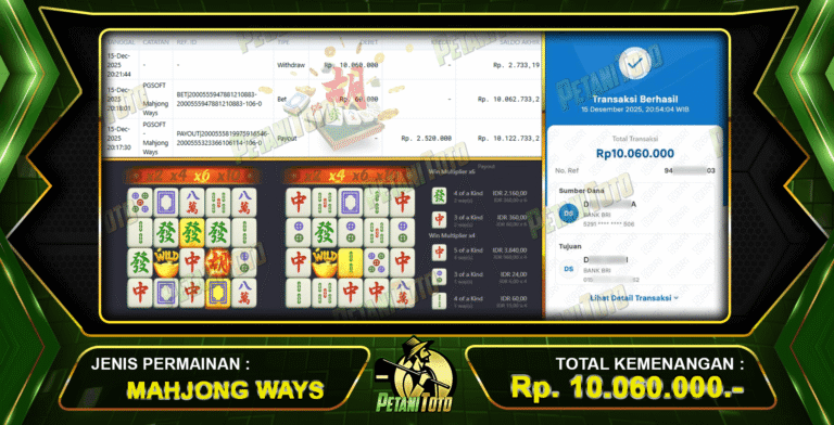 MAHJONG WAYS KASIH 10JUTA