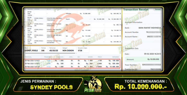 MENDADAK JACKPOT DI PETANITOTO