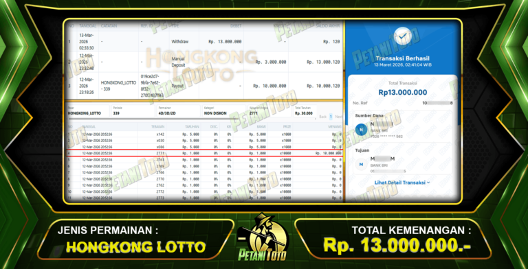 HONGKONG LOTTO PETANITOTO GACOR